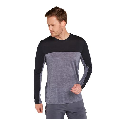 Icebreaker M Merino Blend 125 Cool-Lite Sphere LS Tee Colour Block